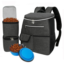 Multi-Function Pockets Pet Tote Organizer Waterproof Pet Travel Bag Set for Dog